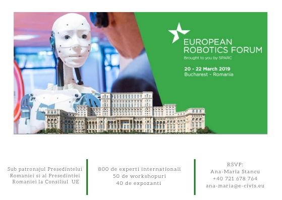 Bucureștiul, capitala europeană a roboticii între 20-22 martie