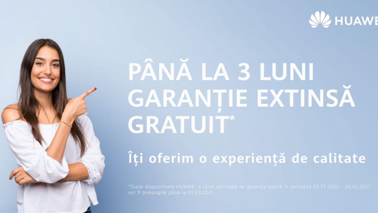 Servicii speciale pentru utilizatorii Huawei: extra garanție, door-to-door