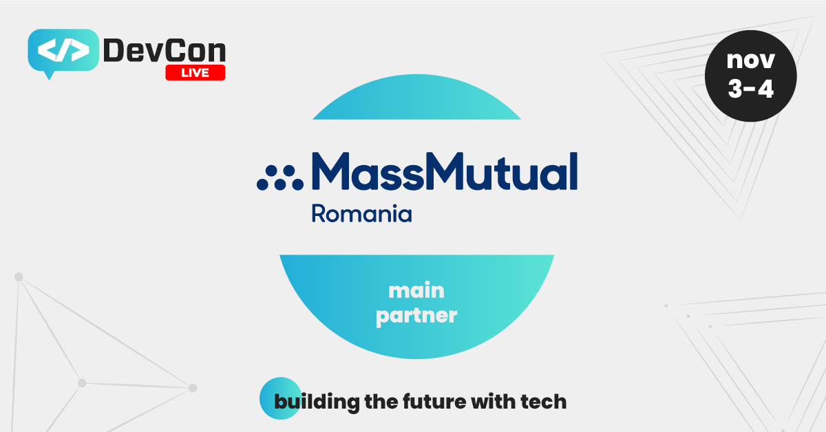 MassMutual România, sponsor principal al DevCon Live 2021