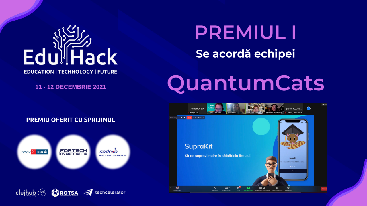 Câștigătorii EduHack2021. Soluții pentru educația formală și non-formală