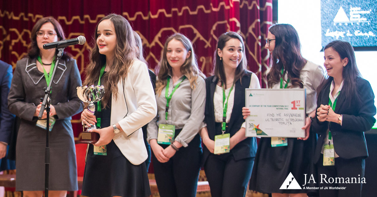 Tinerii din Toplița premiați drept compania anului la JA Hall of Fame