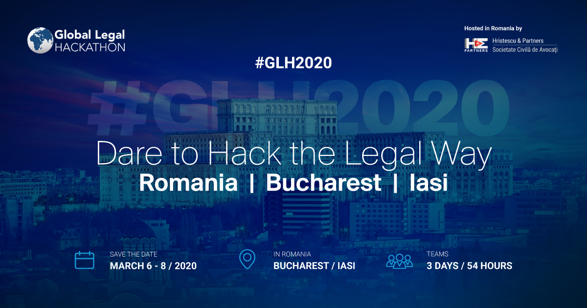 Se caută soluții juridice digitale: înscrieri pentru Global Legal Hackathon 2020