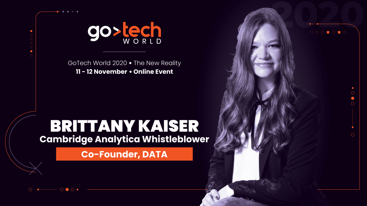 Brittany Kaiser, fost director Cambridge Analytica, vine la GoTech World 2020