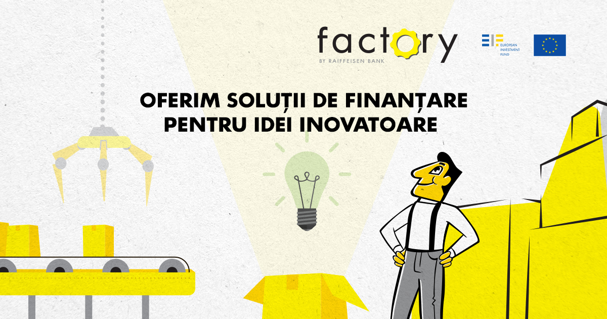 Factory by Raiffeisen Bank, înscrieri la concurs de proiecte startup