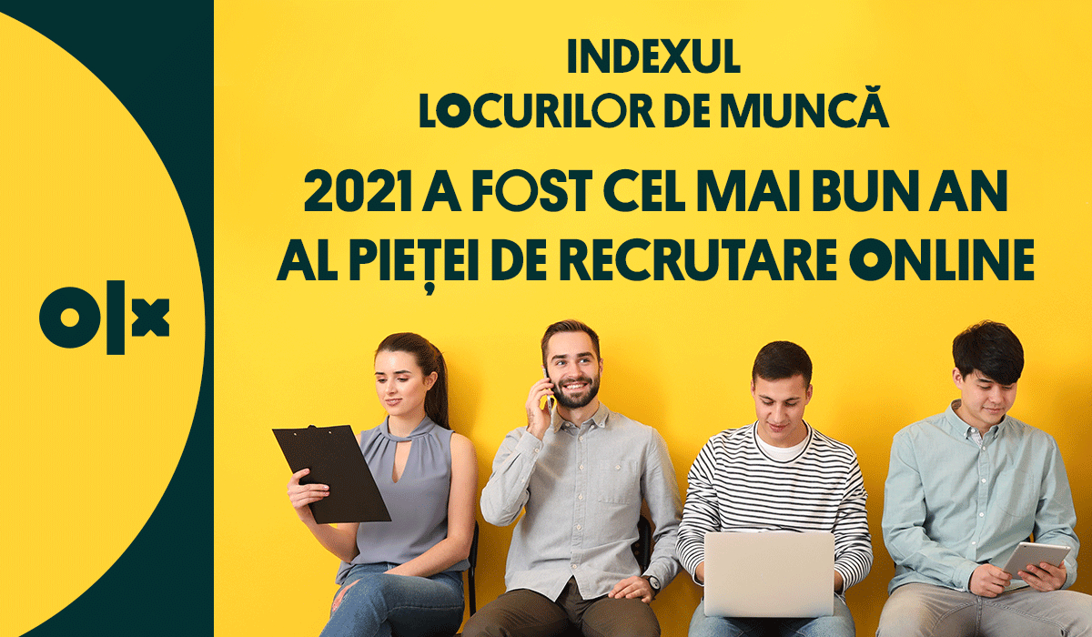 Aproape 3 milioane de români și-au căutat în 2021 un loc de muncă pe OLX