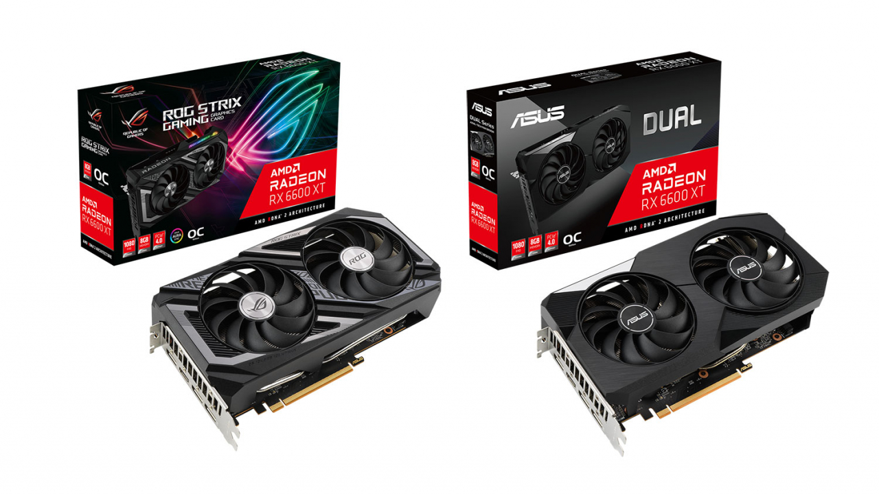ASUS anunță plăcile grafice AMD Radeon RX 6600 XT