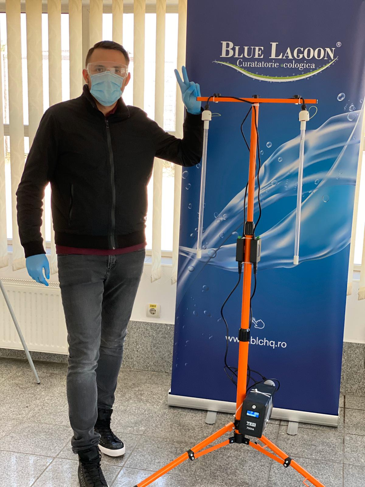 Readaptarea unei curățătorii: Blue Lagoon Clean vinde lămpi germicidale