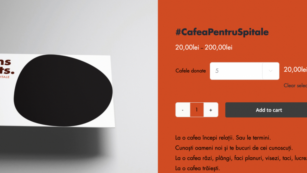 Antreprenorii încă ajută „Linia Întâi” - cum poți să donezi cafea în spitale