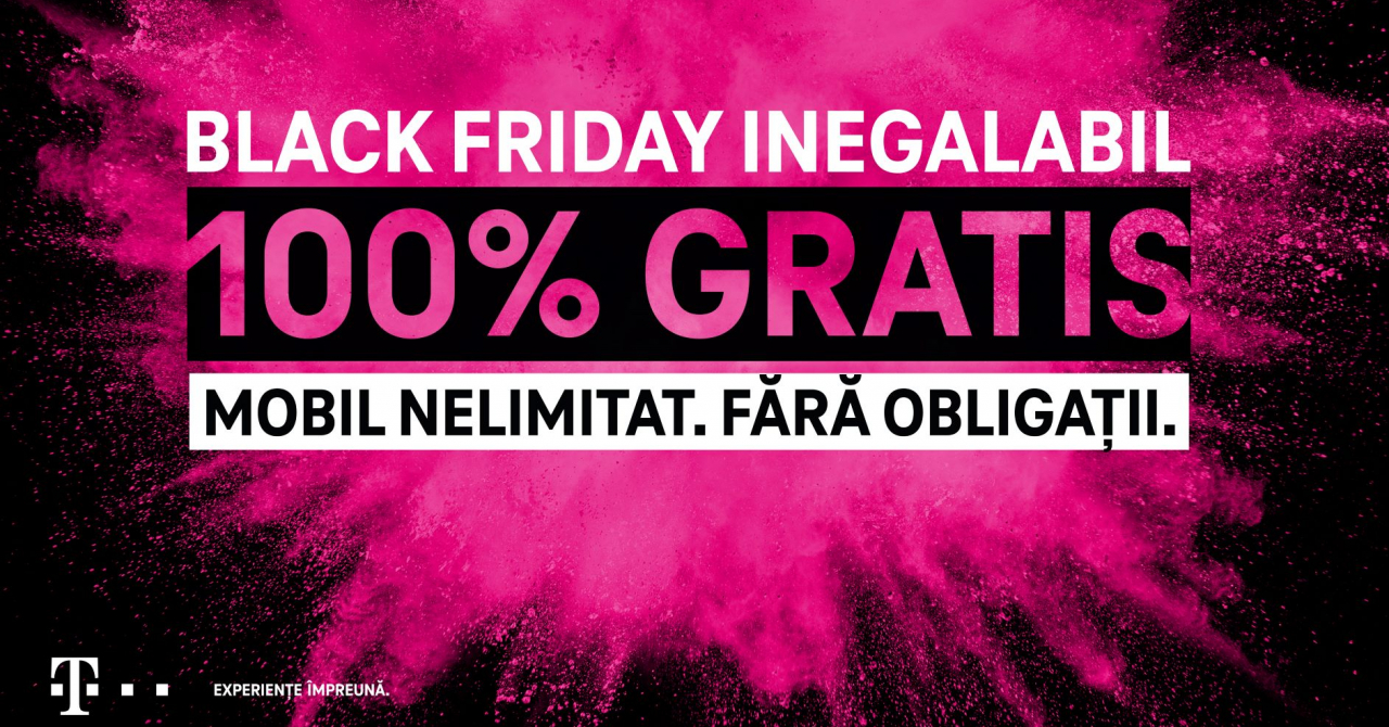 Black Friday 2020 la Telekom: Mobil Nelimitat, 100% gratis, discounturi de 80%