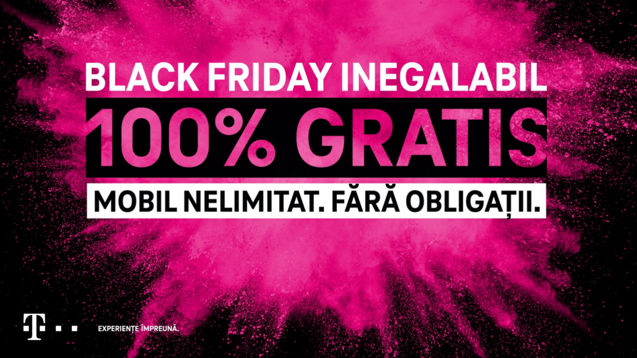Black Friday 2020 la Telekom: Mobil Nelimitat, 100% gratis, discounturi de 80%