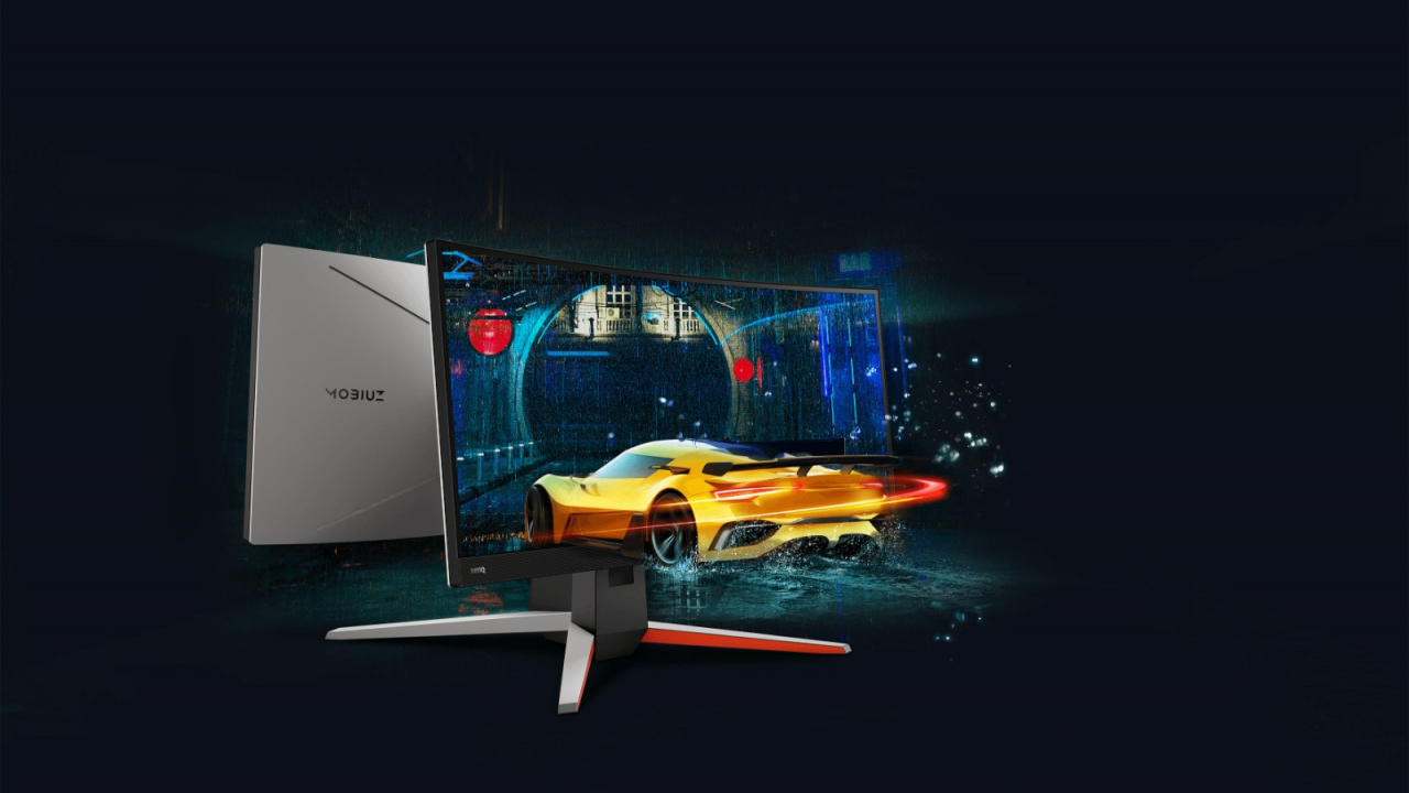 BenQ MOBIUZ EX3415R e un monitor de gaming curbat pentru jocuri de SimRacing