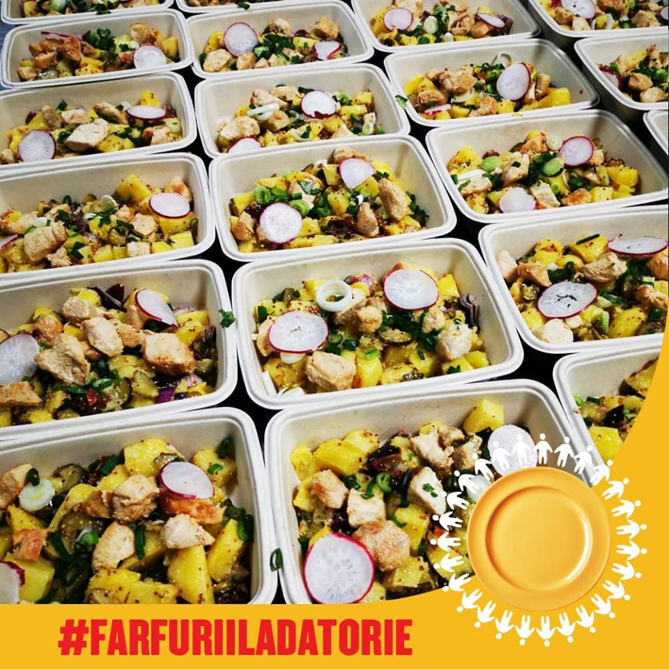 Coronavirus | Yellow Menu a donat 10.000 de porții de mâncare medicilor