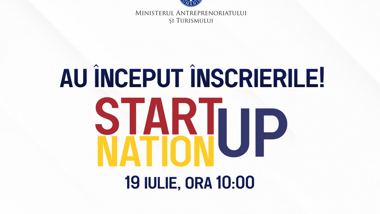 UPDATE: Start-Up Nation 2022 - sesiunea de aplicații s-a deschis