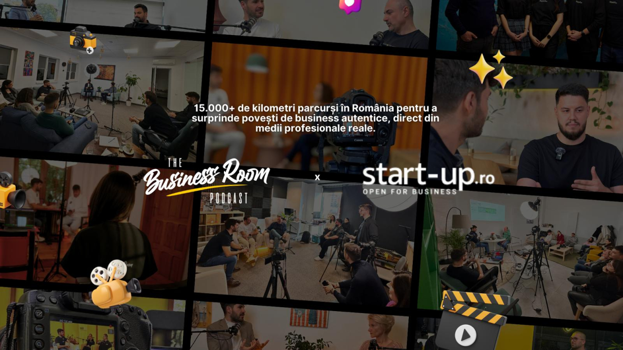 Podcasturile Business Room sunt disponibile audienței start-up.ro direct pe site