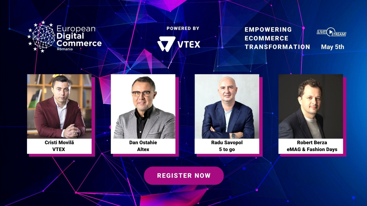 Dan Ostahie, Robert Berza și Radu Savopol - primii speakeri la European Digital Commerce