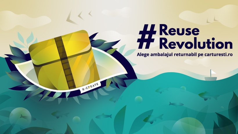 Curierat în ambalaj refolosibil: cum a funcționat experimentul de la Cărturești