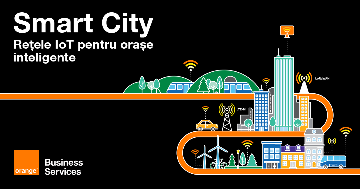 Orange implementează rețea LoRaWAN pentru smart city în București și Iași