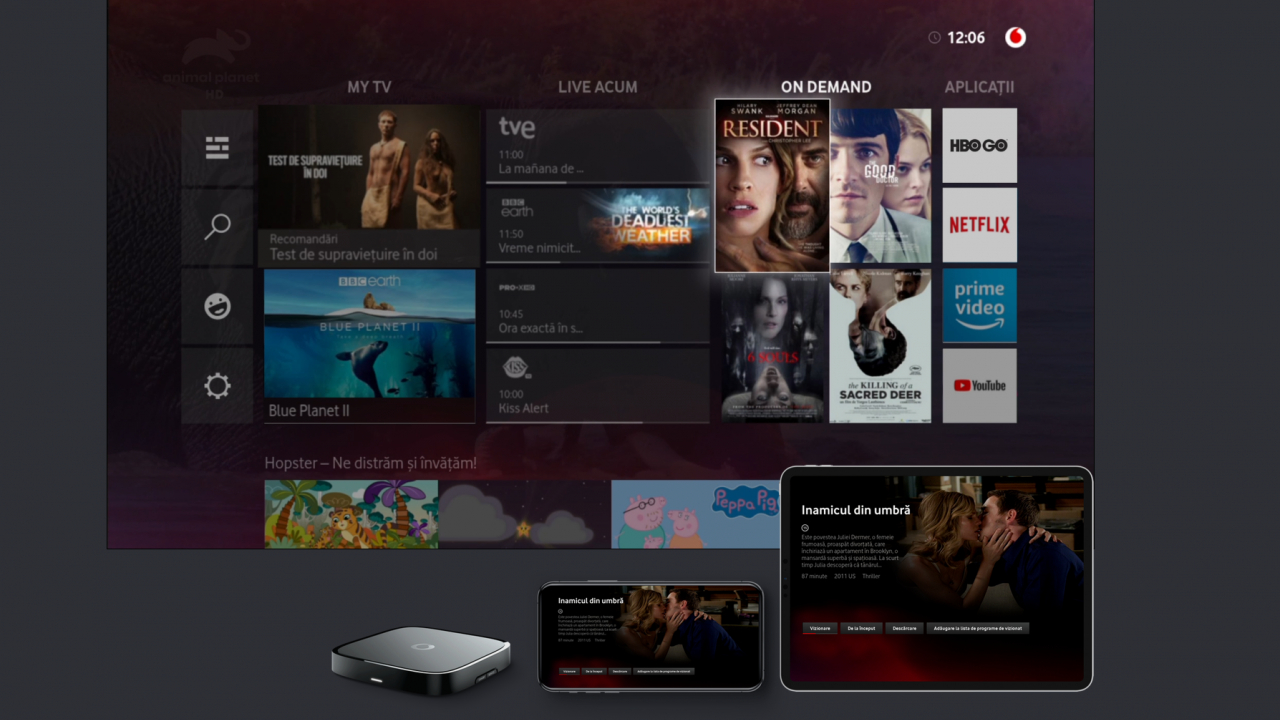 Vodafone lansează Vodafone TV, o platformă pentru TV live și video on demand