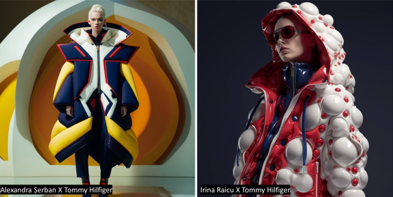 Româncele câștigătoare ale unui concurs de design vestimentar cu AI organizat de Tommy Hilfiger