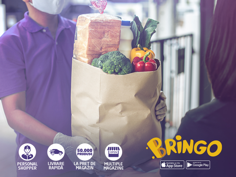 Bringo se extinde în Craiova, Arad, Vaslui, Mangalia&Bacău. Cumpărături la ușă