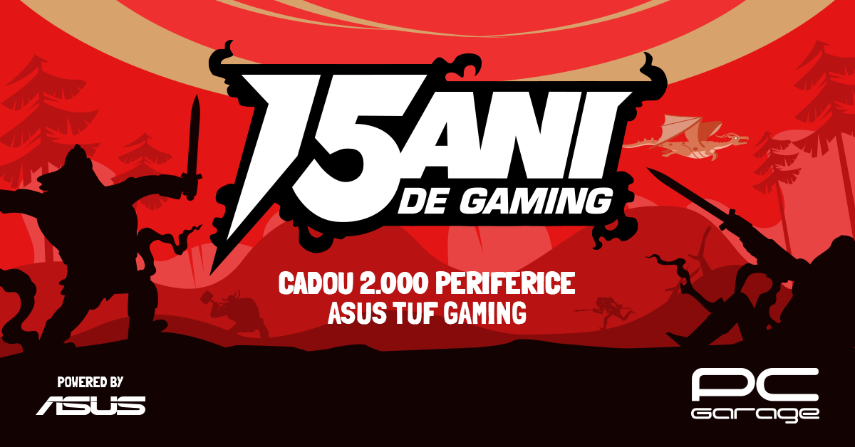 15 ani de PC Garage: reduceri și periferice cadou