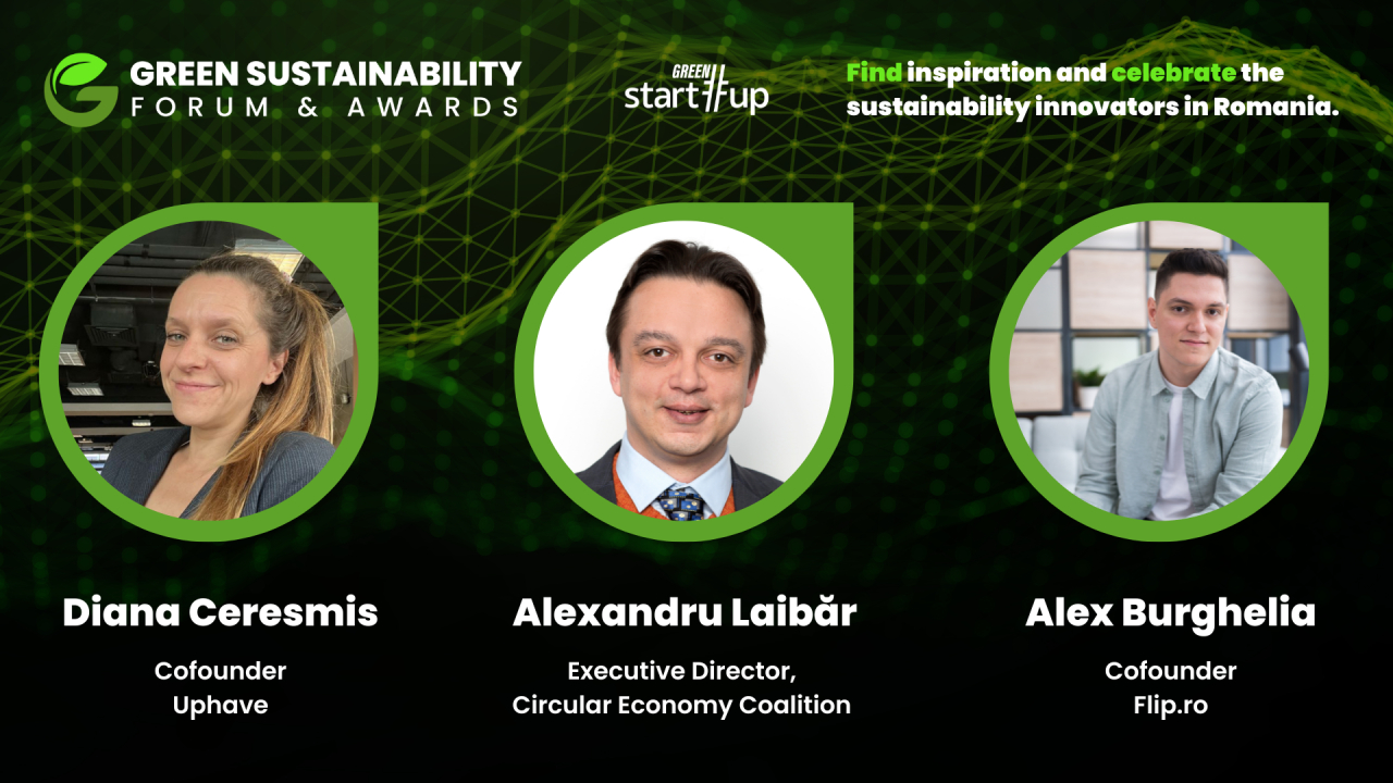 Green Start-Up Sustainability Forum & Awards 2023: viitorul economiei e circular