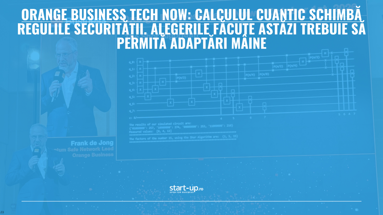 Orange Business Tech Now: Cum protejezi datele pe termen lung când și algoritmii pot deveni nesiguri