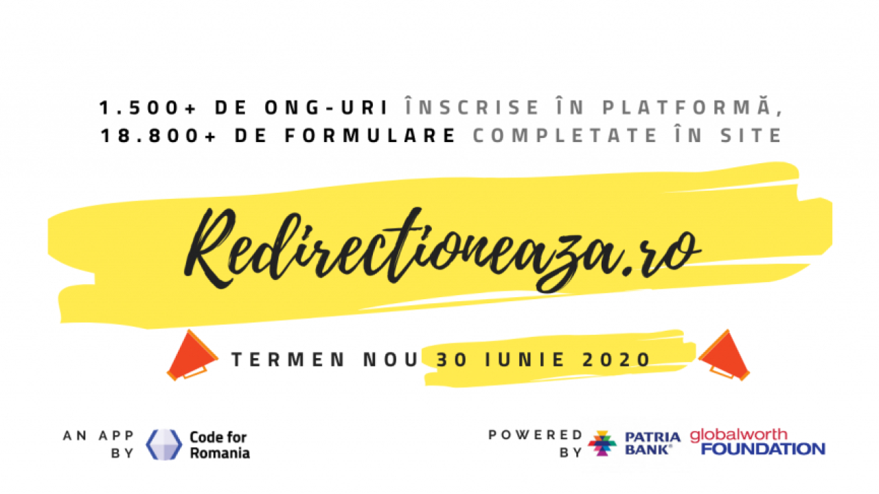 Platforma redirectioneaza.ro, pentru suportul ONG-urilor, 8.500 de contribuții