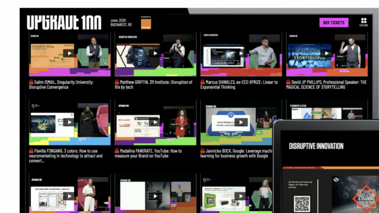 UPGRADE 100 se amână în 1-2 octombrie. Versiune online gratuită