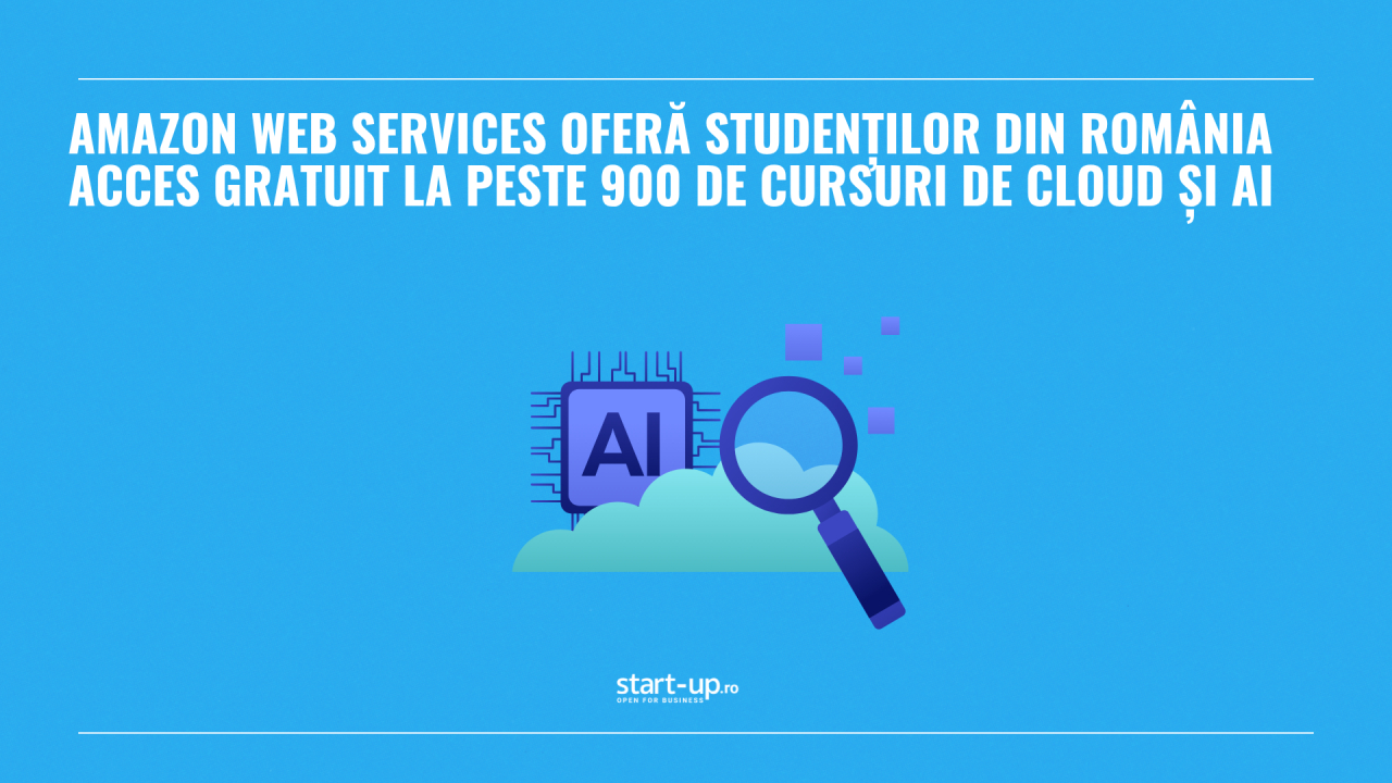 Amazon Web Services oferă studenților din România acces gratuit la peste 900 de cursuri de cloud și AI