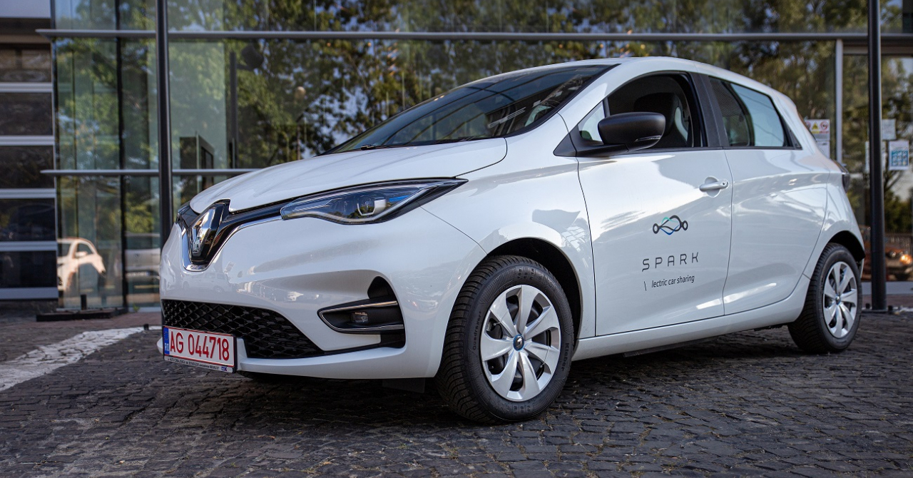 Carsharing în București: Spark adaugă 400 de Renault Zoe electrice în flotă