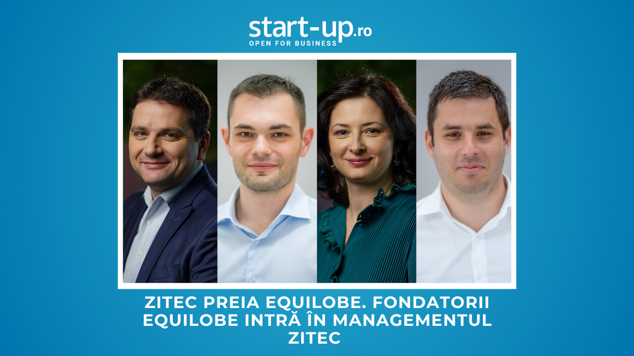 Alex Lăpușan, Zitec; Cătălin Crivețeanu, Equilobe; Simona Lăpușan, Zitec; Dan Badea, Equilobe.