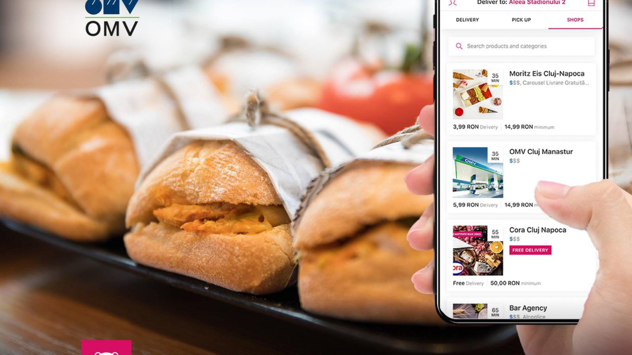 foodpanda livrează produse Viva din stațiile OMV