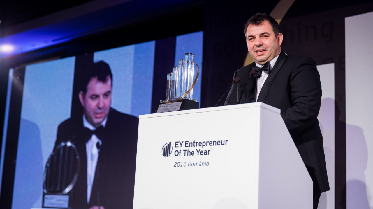 Cristian Covaciu în finala EY World Entrepreneur Of The Year 2017