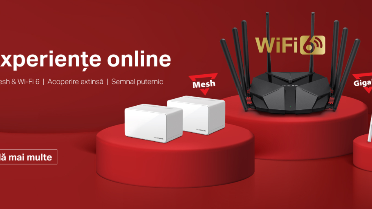 Mercusys lansează patru noi dispozitive Wi-Fi, la prețuri accesibile