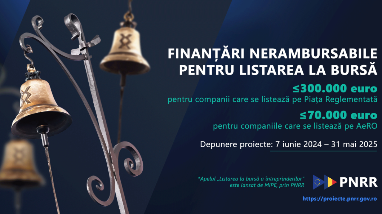 Finanțări nerambursabile de 300.000 euro ca să-ți listezi firma pe bursă