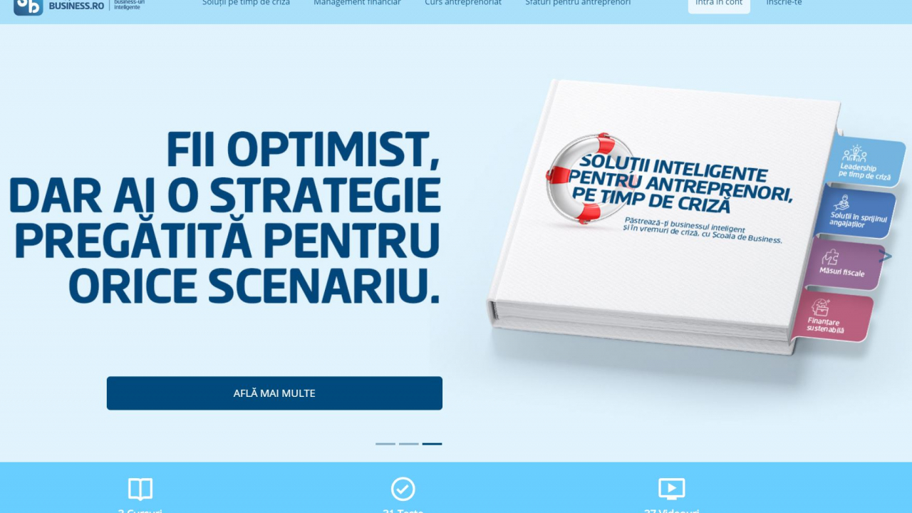 BCR Școala de Business: Soluții pentru antreprenori pe timp de criză