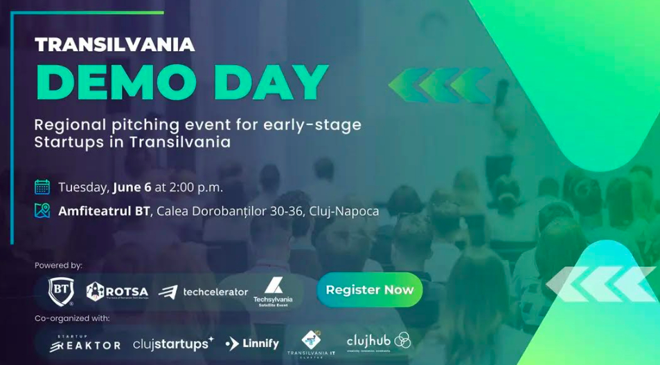 Proiecte tech în fața investitorilor la Transilvania Demo Day 2023