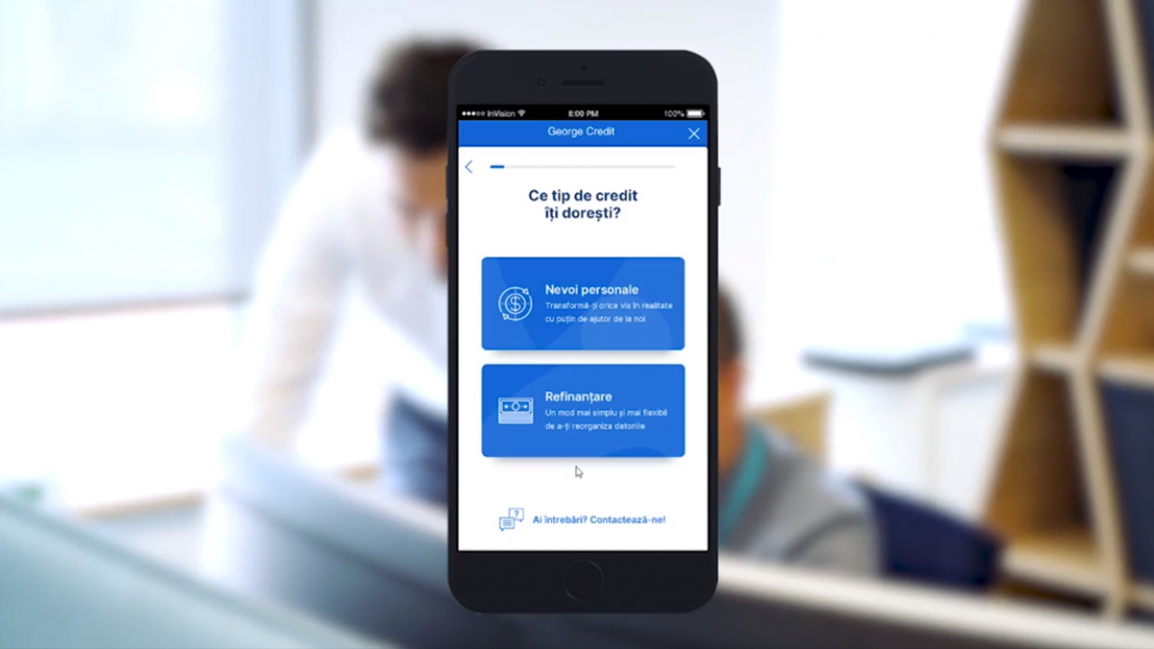 BCR promite credite online prin George. Primul test, efectuat