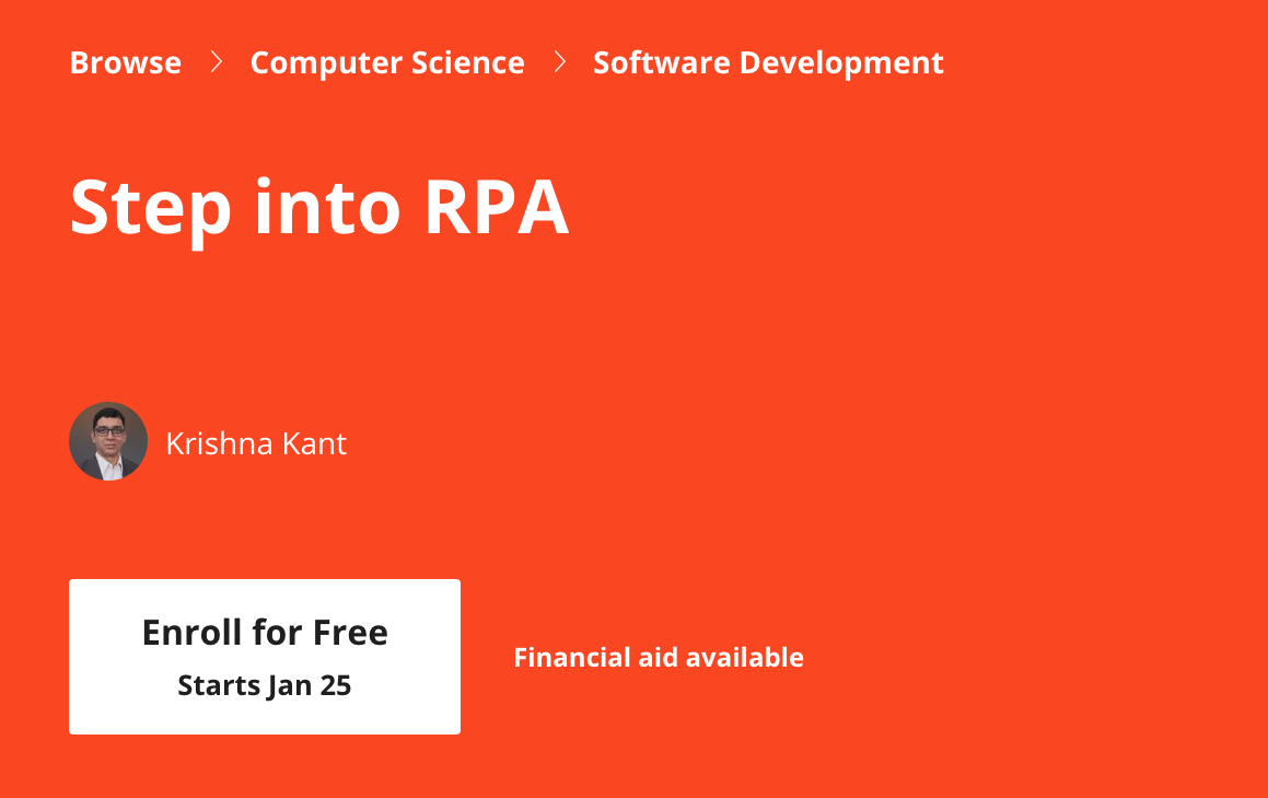 Cursuri online: UiPath oferă cursuri de automatizare în parteneriat cu Coursera