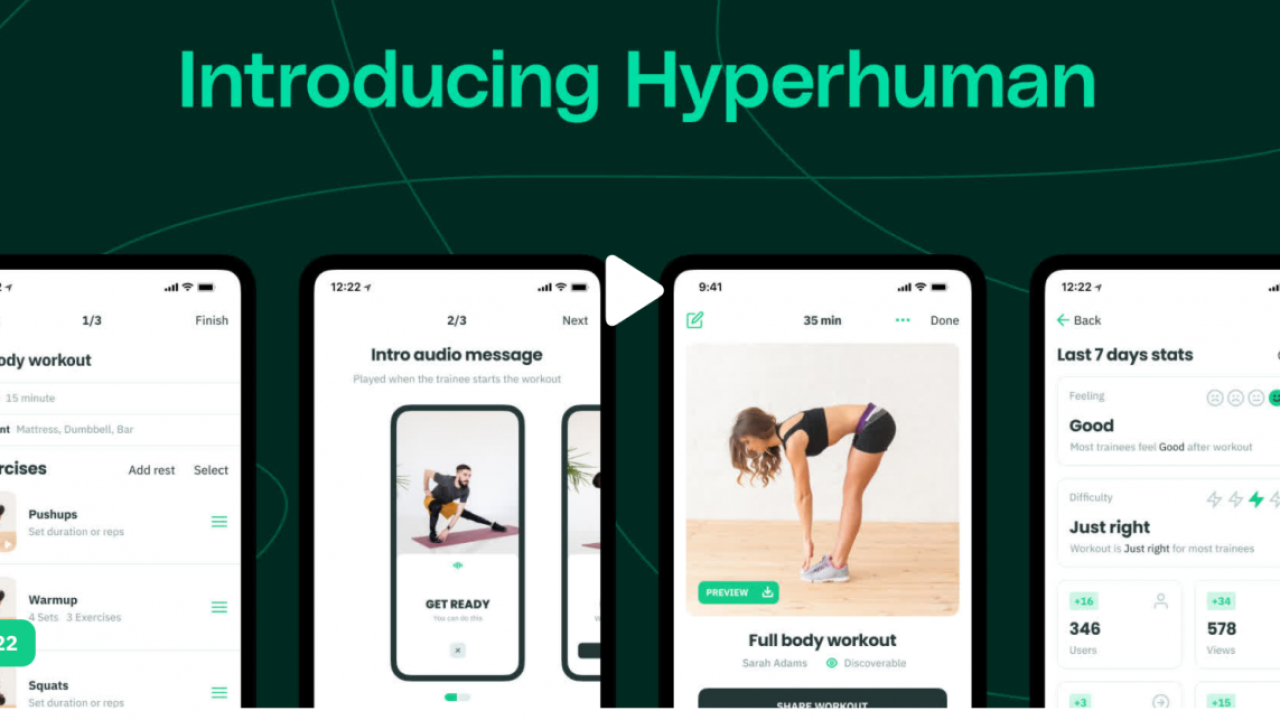 Hyperhuman, startup de fitness și inteligență artificială, listare pe SeedBlink