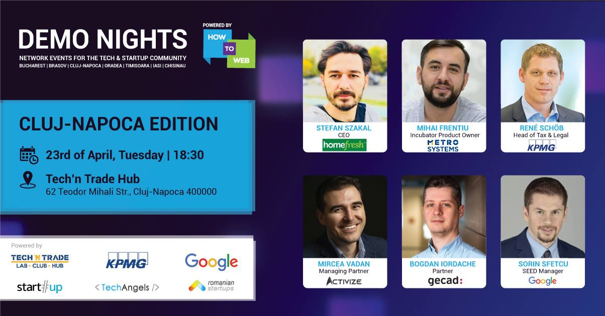 Demo Nights Cluj-Napoca. 30% din startup-uri ajung să ia investiție