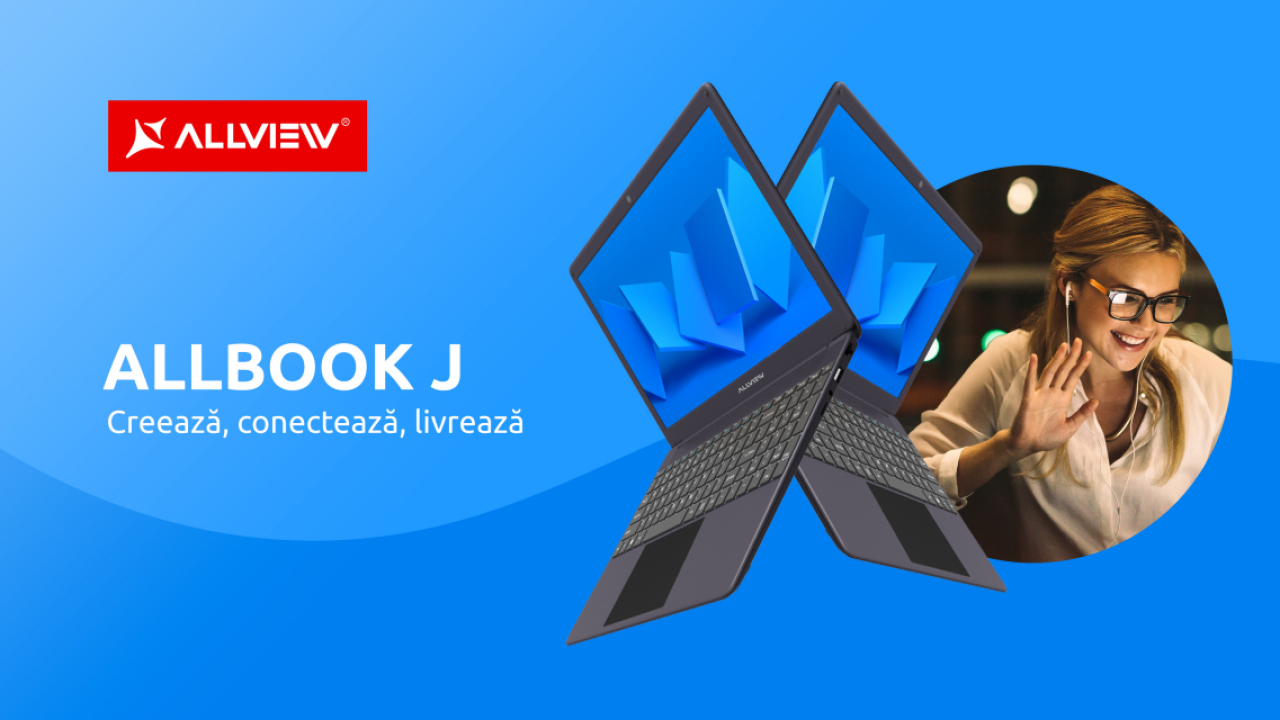 Allbook J, cel mai nou model de laptop din portofoliul Allview