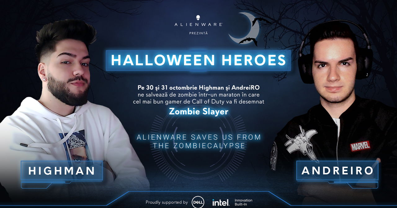 Alienware prezintă Halloween Heroes: maraton de gaming de două zile