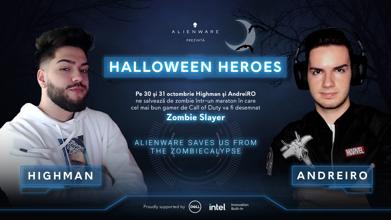 Alienware prezintă Halloween Heroes: maraton de gaming de două zile