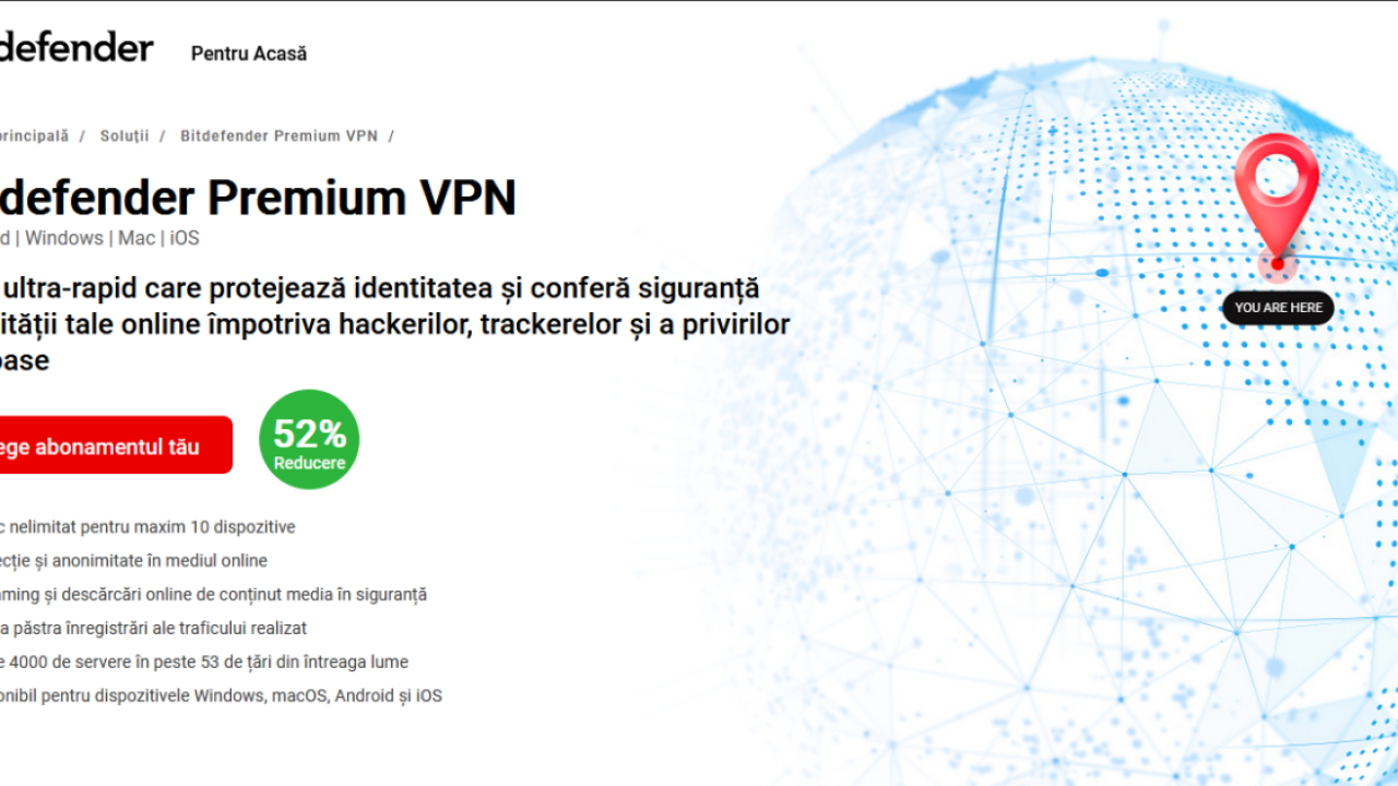 Bitdefender Premium VPN aduce optimizări pentru folosirea privată a aplicațiilor