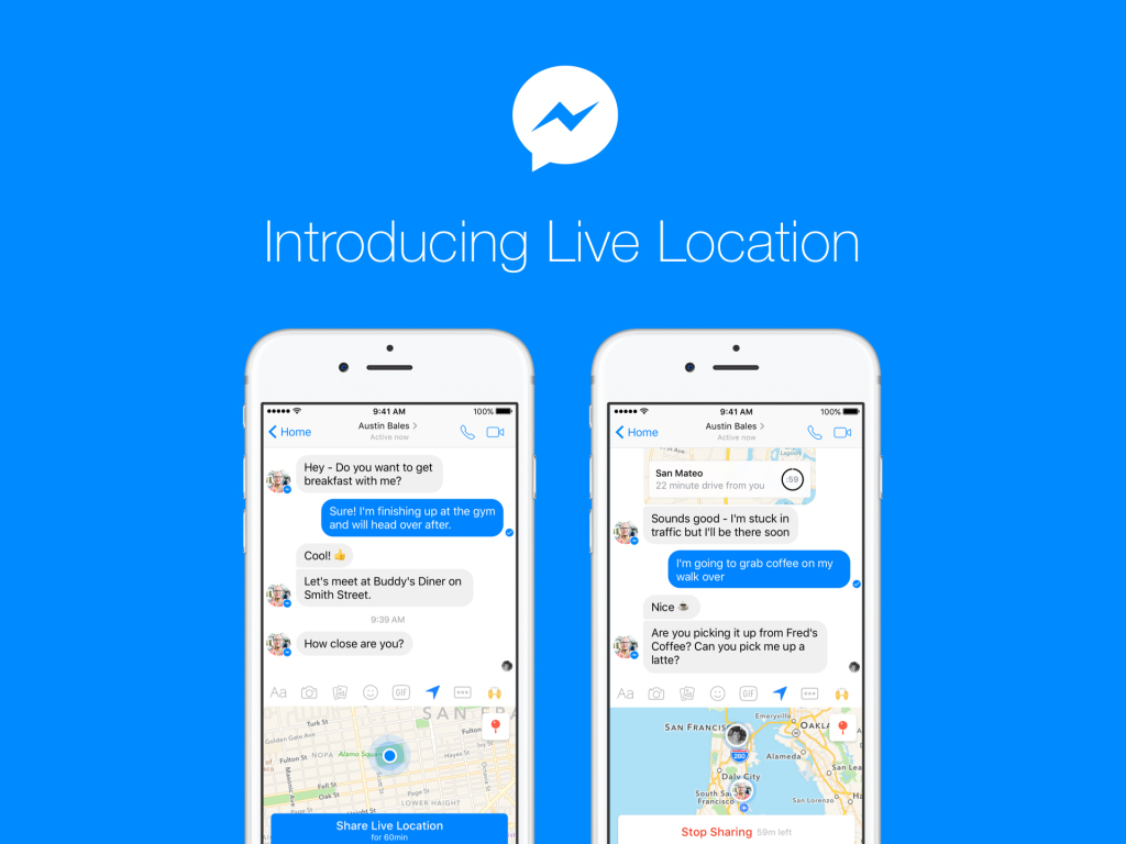 Facebook te lasă să le zici prietenilor unde ești, în Messenger