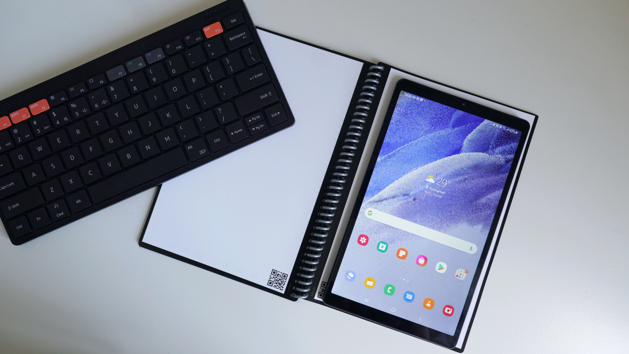 REVIEW Samsung Galaxy Tab A7 Lite + Smart Keyboard Trio 500