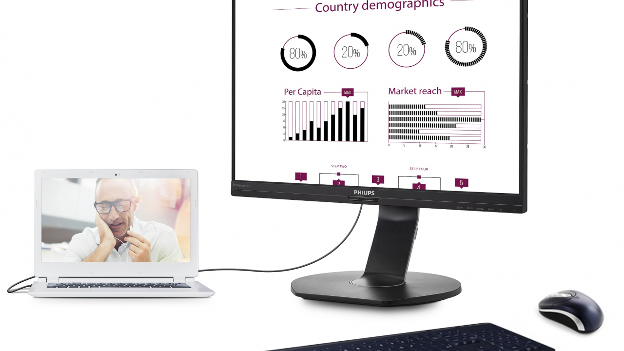 Acest monitor îți oferă toate porturile care lipsesc de pe ultrabook