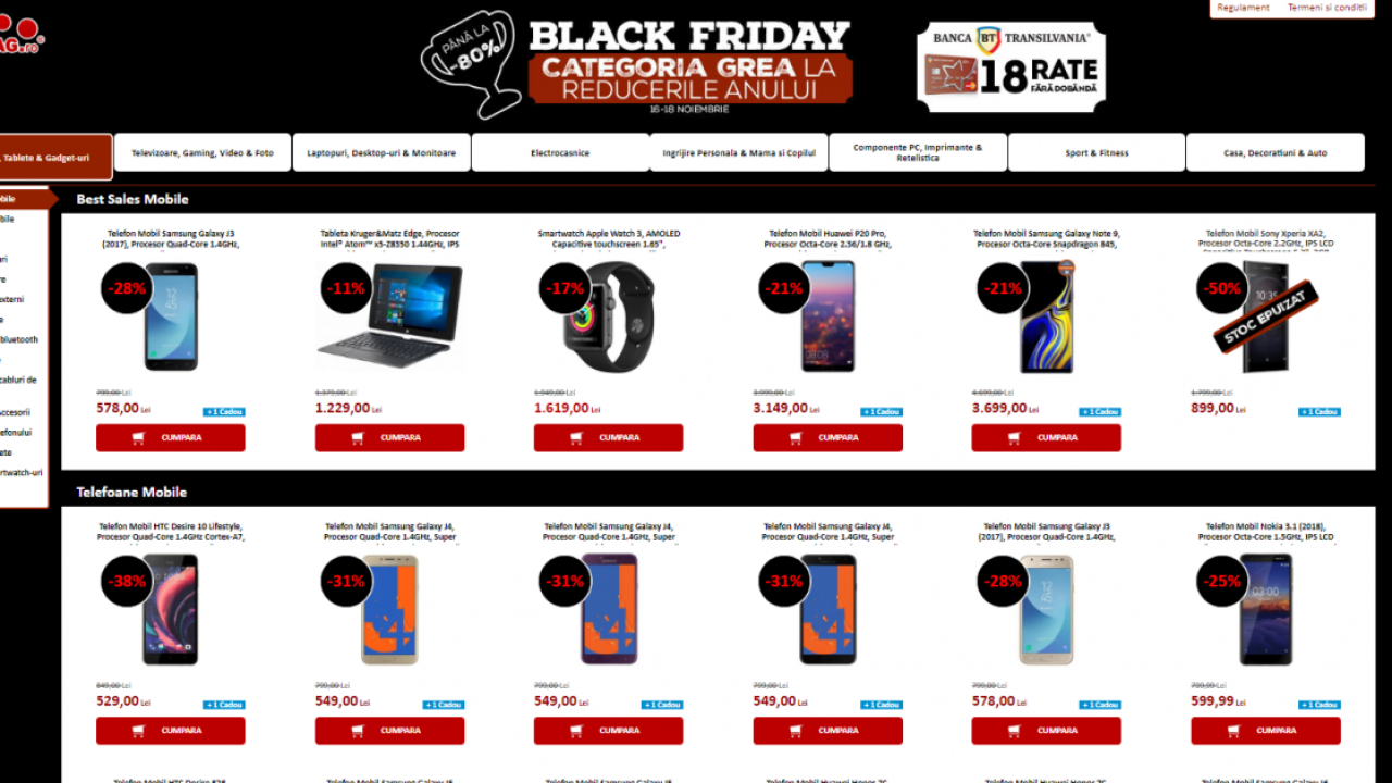 evoMAG Black Friday: Au început reducerile! Oferte care merită